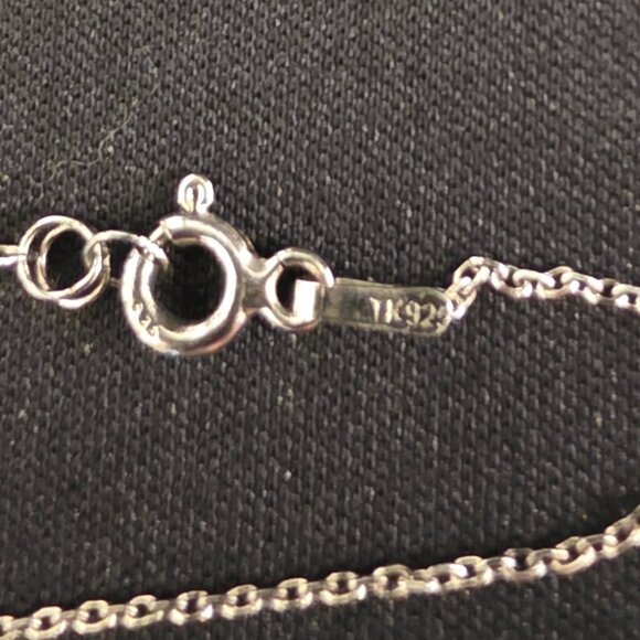 925 Sterling Silver Cubic Zirconia CZ Evil Eye anklet Bracelet adjustable - Picture 4 of 9